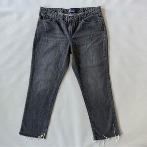 Gap Boyfriend Jeans Raw Hem Cropped Denim Women’s Size 12/31 EUC